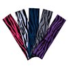 Funny Girl Designs Set of 5 2 Inch Zebra Print Cotton Stretch Headbands Multi