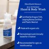 Earth Mama Wild Peppermint Hand & Body Wash | Foaming Castile Soap Liquid and Hand Soap, Made with Organic Wild Mint & Peppermint Oil, 5.3 fl oz (2-Pack)