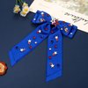 4th of July Hair Accessories - American Flag Star USA Patriotic Bow Clips, Blue Hair Bows for Women, Party Favors and Gifts