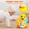JOYIN Baby Toys Duck, Infant Musical Toys 18+ Months, Tummy Time Toys with Music & Lights, Light Up Learning Toys, Dancing Crawling Baby Toy, Baby Easter Basket Stuffers Gifts