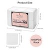 MelodySusie Lint Free Nail Wipes, 1050 PCS Absorbable Nail Polish Remover Pads, Soft Nail Wipes for Gel Nails, Lint Free Nail Wipes for Eyelash Extensions, White