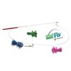 KatFly Teaser Wand Kit - 3 Mini Clownfish (Kit3) Cat Teaser Wand