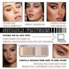 LJYBoBin 9 Colors Eyeshadow Palette,Matte Blendable Eyeshadow Makeup Palettes with Brush Make Up Gift Kit,Long Wearing Waterproof Highly Pigmented Brown Nude Smoky Brown Eye Shadow Palettes