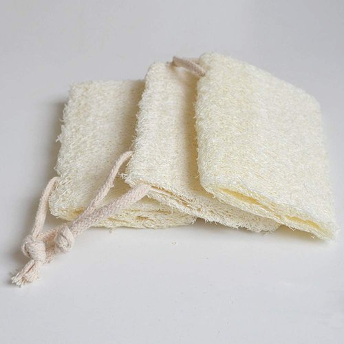 Natural Shower Loofah Sponge,Exfoliating Body Scrubbers,Organic Shower Loofahs for Body Daily Skin Care Bath and Spa(3 Pack)
