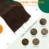 Easyouth Darkest Brown Tape in Hair Extensions Human Hair Tape in Extensions Human Hair Brown Tape Extensions Human Hair Double Sided 16Inch 40g 20Pcs