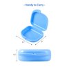 JMU Retainer Case with Vent Holes, 4 Pack Orthodontic Mouth Guard Cases Denture Case