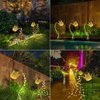 Solar Watering Can Fairy Lights Outdoor Garden Decor, Waterproof Yard Art Hanging Lanterns Patio Lawn Ornaments Front Porch Decorative Outside, Mothers Day Birthday Gifts for Mom Grandma Women