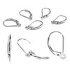 TOAOB 8pcs 925 Sterling Silver Leverback French Earring Hooks Hypoallergenic Dangle Earwire Findings 16x9mm with Jump Rings for Jewelry Making