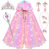 Princess Dress Up for Girls 4-6,Princess Dresses for Girls Toys for 3 4 5 6 7 8 Year Old Girls Gifts,Kids Toys for Girls Age 6-8 Toddler Cape Set Easter Halloween Costumes Party Christmas Birthday