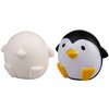 SCS Direct DIY Party Craft Kit Jumbo Blank Slow-Rising Squishies -12 Different 4-6" Designs -White Kawaii Sqwishy Toys for Painting, Soft Scented Stress Relief Art Crafts -Kids Holiday Birthday Gift