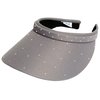 Glove It Bling Visor, Ladies Visor Hat, Sun Visor for Women, Golf Visor, Visor for Running, Tennis, Beach, Grey Bling Slide ON Visor