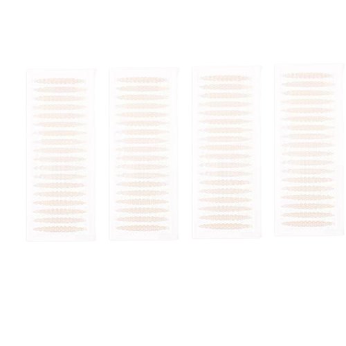 Eyelid Tape Stickers, Single Side Lace Invisible Medical-use Fiber Eyelid Lift Strip, Perfect for Hooded, Droopy, Uneven, or Mono-eyelids with Y Fork (Olive Type*108)