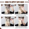 Full Shine Ombre Injected Tape in Hair Extensions Blonde and Brown Balayage Machine Virgin Tape in Extensions Human Hair 22Inch Seamless Injection Tape in Human Hair Extensions 25Gram 10Pcs