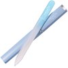 CANVALITE Glass Nail File for Natural Nails Double Sided 180/320 Grit Crystal Nail Files with Case Glass Fingernail File Stocking Stuffers for Women Girls Gifts, Light Blue