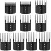 10 Pack Clipper Guards for BaBylissPRO Barberology FX870, FX890, FX825, and FX673 Clippers, Fit for BaByliss Clipper Guards with Metal Spring Clip - Cutting Lengths 1/16-1 inch Attachment Combs Set