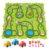 TEMI 64 Pieces Puzzle Race Tracks Car Set Toys for Kids Ages 3-5 - Toddler Toys Gifts for 3 4 5 Year Old Boys, Puzzle Tracks Car Toys for Boys Ages 3-5 4-6, 3 4 5 6 Year Old Boys Birthday Gifts