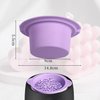 Electric Waxing Kit, Wax Warmer Silicone Liner for Tress Wellness Compatible with 16oz Waxing Kit Melting Wax Bowl for Tress Wellness Wax Warmer or for BLITZWAX Wax Warmer (Purple)