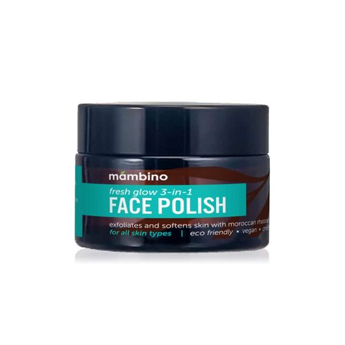Mambino Organics Fresh Glow 3-In-1 Face Scrub – All Natural Exfoliating Face Wash 1.7 Ounces