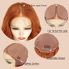 X-TRESS Ginger Orange Lace Front Wigs Synthetic for Women,28Inch Wear and Go Body Wave 13x4x1 Wig, Bright Orange Wig Pre Plucked Baby Hairline Glueless Wigs for Daily Party Use(Ginger)