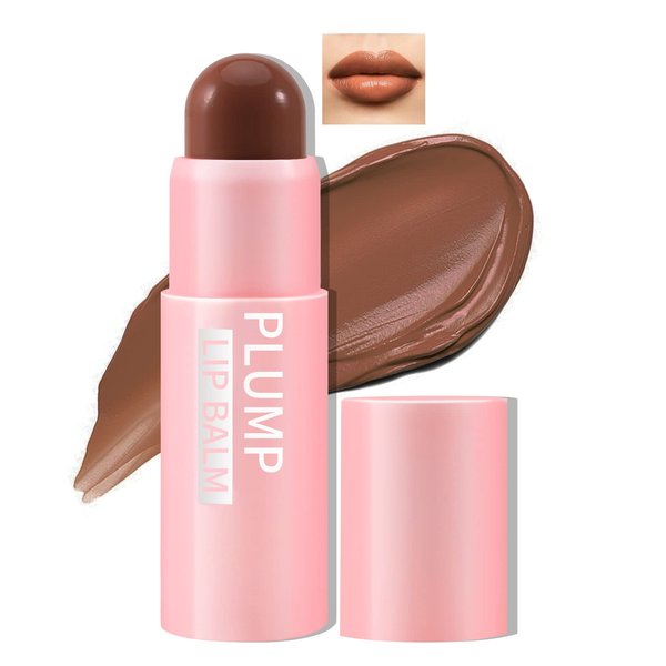 Boobeen Lip Plumping Balm,Moisturizing Lip Plumper Makeup, Long Lasting Lip Moisturizer for Lip Care, Hydrating Lip Balm for Natural Lip Color