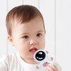 Cuxnoo Baby Teethers for 3+ Months Infants Sucking, Food Grade Silicon Astronaut Styling Teething Toy, BPA Free