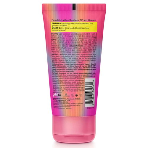 Yes To Grapefruit Vitamin C Glow-Boosting Unicorn Mud Mask , 2 Fl Oz (Pack of 1)