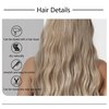 JTW Blonde Wigs for Women Long Wavy Ombre Synthetic Wig 24 Inches(61cm) Heat-resistant synthetic fiber blonde wig Ideal for Everyday Parties and Outdoor Activities