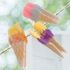 Ice Cream Acetate Claw Clip,Acetate Hair Clips,Big Hair Clips for Women,Orange