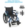 JOYTUTUS Wheelchair Cup Holder, 2-in-1 Walker Cup Holder with Storage Box, Cup Drink Holder for Bottle with Handle, Fit for Wheelchair, Walker, Rollator, Stroller, Camper, Golf cart