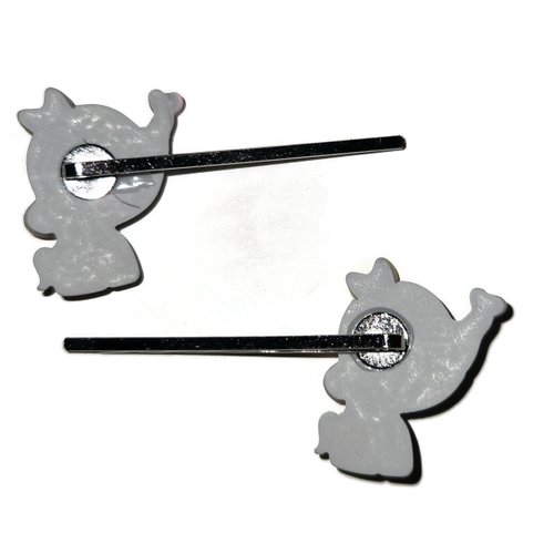ELEPHANT Animal Bird Bobby PIn Hair Clip Accessory - Set of 2 Handmade