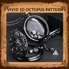 Infinity Guard Mini DND Dice Set with Pocket Watch Shell, 7PCS Polyhedral Metal Dice Set Perfect for Dungeons and Dragons Gifts, MTG, Role Playing Board Games Accessory (ZY01-Black)