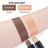 evpct 2in1 Face Shaping & Contouring Stick Cream Contour Concealer Bronzer Stick Makeup Kit for Beginner Face Highlighter Makeup Stick contorno maquillaje de maquillaje profesional,NEW Deep