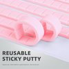 BPrettier Nail Holder for Painting Nails 2 Set Super Magnetic Nail Stand for Press on, Press on Nail Stand with 96 Pcs Reusable Sticky Putty for Nail Art Display Home & Salon Use.(Wood & Gold)