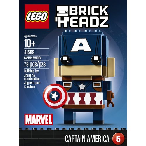 LEGO BrickHeadz Captain America 41589 Building Kit