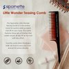 Spornette Little Wonder Teasing Comb (TC-1) - Triple Teasing Comb With A Three Row Comb And Rat Tail Handle For Parting Hair - Adds Volume To Fine, Medium, And Thinning Hair for Women and Men