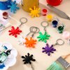 Taiyin Paint Splatter Keychains Art Party Favors Art Paint Party Decorations Art Party Keychains for Adults Gifts Art Themed Birthday Party Supplies Decorations(48 Pcs)