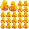 DEEKIN 24 Pieces Basketball Mini Rubber Duckies Bulk Sports Themed Rubber Ducks Basketball Mini Ducks Durable Ducky Bath Toy Set for Party Shower Pool Favors Treasure Chest Sports Events Summer