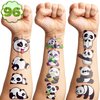 Panda Temporary Tattoos Birthday Party Supplies Decorations 96PCS Cute Tattoos Stickers Party Favors Kids Gifts Girls Boys Classroom School Prizes Themed