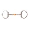 Korsteel JP Stainless Steel Copper Oval Link Eggbutt Snaffle Bit, 4.75"