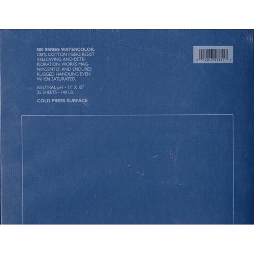 Strathmore Imperial 500 Watercolor Paper, 140 lb, 22 x 30 Inch, 10 Sheets