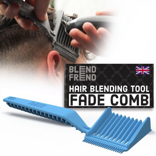 Fade Comb Right Handed Original Grade 1(3mm) Hair Blending Tool, Blend Hair at Home like a Barbershop, Blending Comb, Compatible with all Hair Clippers Men, Barber Accessories - BLEND FREND