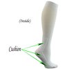 Yomandamor Women's Non-binding Cotton Knee-Hi Diabetic Socks Boot Socks with Cushion Sole and Seamless Toe,4 Pairs L Size