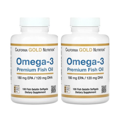 Omega-3 Premium Fish Oil by California Gold Nutrition, Concentrated Formula with EPA &amp; DHA, Suppo...
