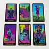 Jrskvaro Colorful Neon Tarot Cards Deck with Guidebook, Tarot Cards for Beginners, 78 Tarot Deck, Classic Tarot Cards with Meanings on Them