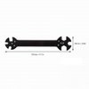 HomeSoGood 2Pcs Turning Screws And Nuts Mini Hudy Special Wrenches 3/4/5/5.5/7/8mm 6 in 1 RC Drone Car Boat Repair Tool(black)