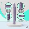 Allegro Combs #70 Wide Tooth Combs Defining Brush Comb 3-Row Wide Tooth For Curly Hair Comb For Women Curly Hair, Hair Stylists Hair Comb 2 Piece (Lavender)