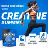 Razuhu Creatine Monohydrate Gummies for Men & Women,5g of Creatine Monohydrate per Serving for Supports Muscle Growth,Strength,Performance,Sugar Free,Vegan,Pre-Workout Supplement(120 Count)-Blueberry