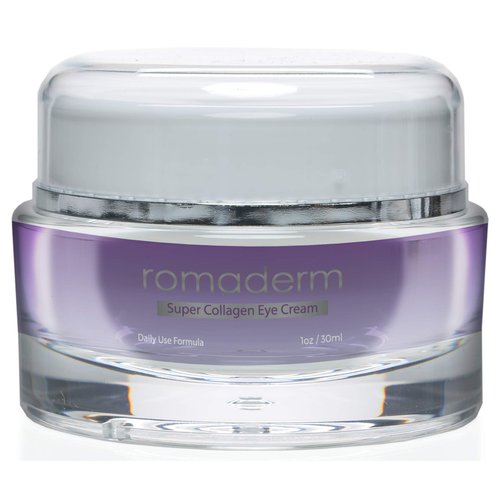 Romaderm- Super Collagen Eye Cream-Dark Circles, Puffiness, Wrinkles and Bags - The Most Effective Anti-Aging Eye Cream for Under and Around Eyes