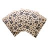 N'ice Packaging 100 Bags Flat Plain Paper or Patterned Bags for candy, cookies, merchandise, pens, Party favors, Gift bags (5" x 7", Paw Print)