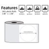 Phomemo Multi-Purpose Self-Adhesive Round Circle Label for Phomemo M110/M110S/M120/M200/M220 Label Maker, 1.96" x 1.96"（50x50 mm）Thermal Label for Barcode Label, DIY Logo Design, Black on White